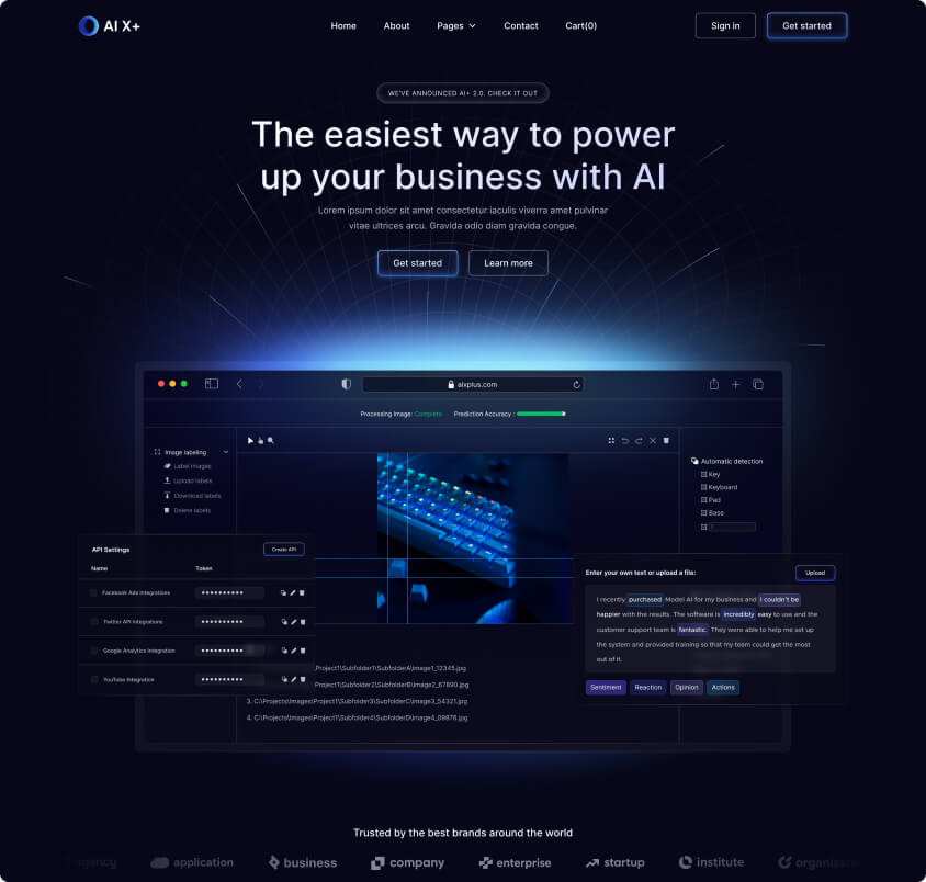 Home V1 Page - AI X+ Webflow Template