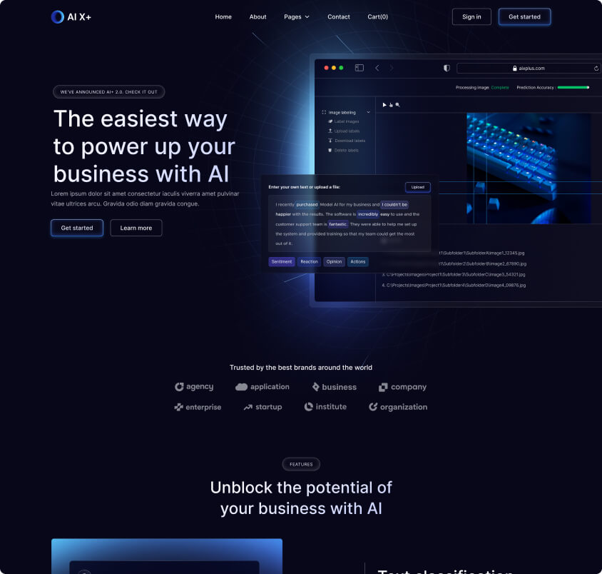 Home V2 Included - AI X+ Webflow Template