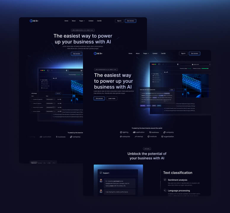 Pages Included - AI X+ Webflow Template